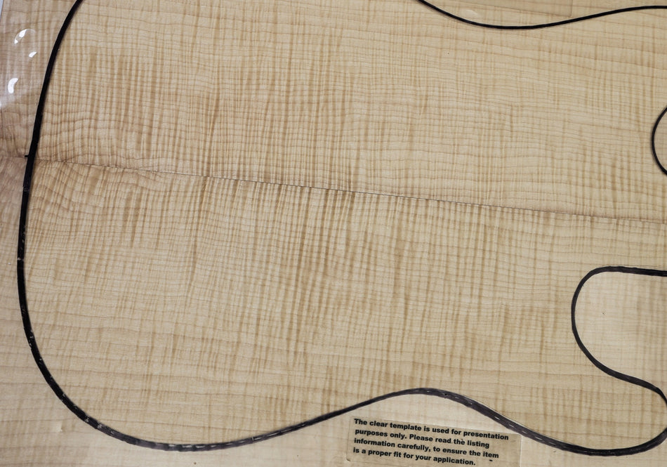 Maple Flame Guitar set 5.8mm thick (HIGH FIGURE) - Stock# 6-8130
