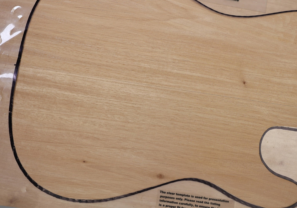 Fijian Mahogany body blank, unglued 2pc 51.mm thick - Stock# 6-8165