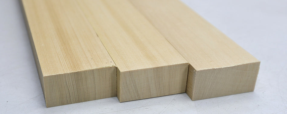 Yellow Cedar Bracewood, 3 blocks 25 * 51 * 540 mm - Stock# 6-8178