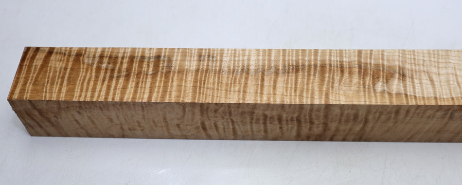 Spalted Flame Maple Spindle Square 55 * 55 * 485.mm (HIGH FIGURE) - Stock# 6-8222