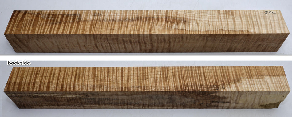 Spalted Flame Maple Spindle Square 55 * 55 * 485.mm (HIGH FIGURE) - Stock# 6-8222