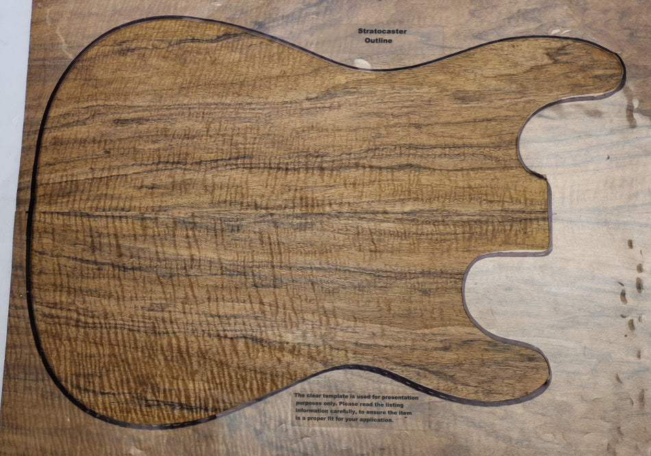 Walnut (English) Guitar set 6.2.mm thick (GREAT FIGURE) - Stock# 6-8223