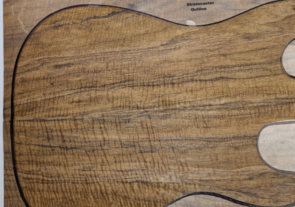 Walnut (English) Guitar set 6.2.mm thick (GREAT FIGURE) - Stock# 6-8223