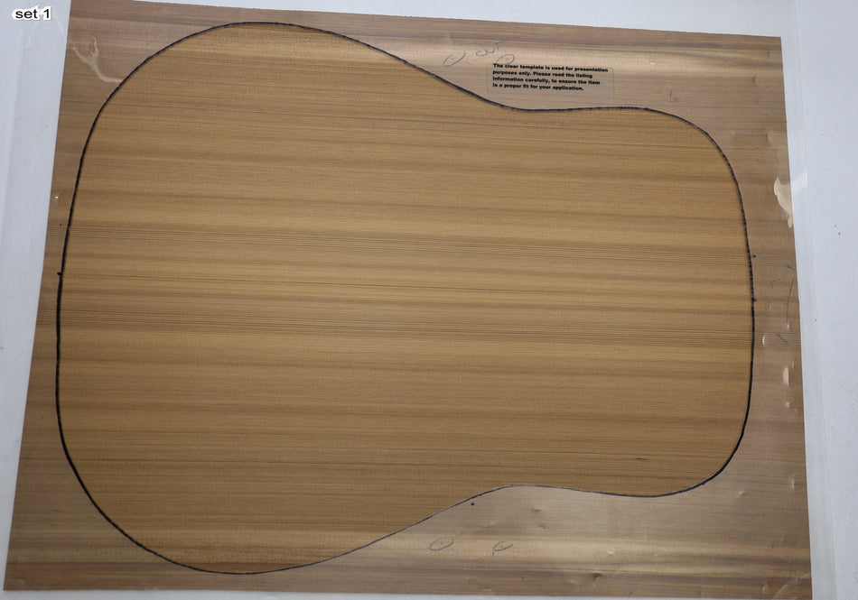 Red Cedar Dreadnought, 2 Guitar Sets 3.8.mm thick (Professional) - Stock# 6-8228