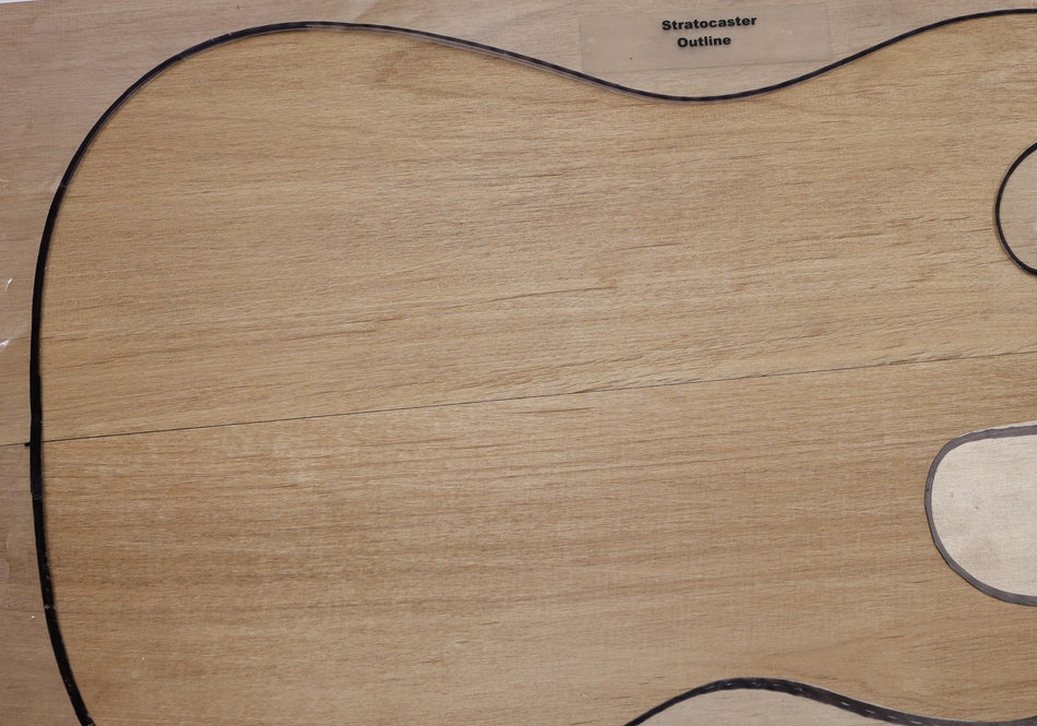 Alder body blank, unglued 2pc, 47.mm thick (HIGH GRADE) - Stock# 6-8231