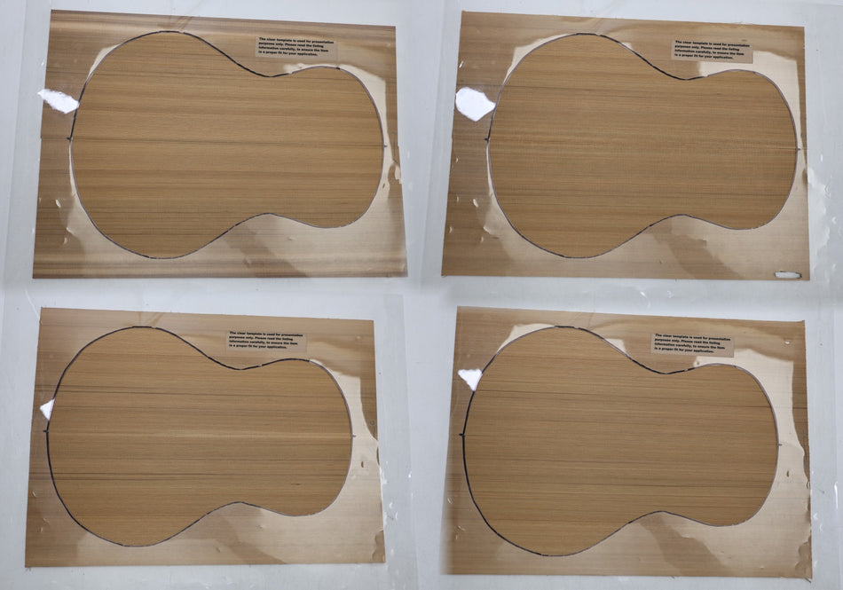 Red Cedar Ukulele / Flat Mandolin, 4 Sets 4.5.mm thick (+STANDARD) - Stock# 6-8244