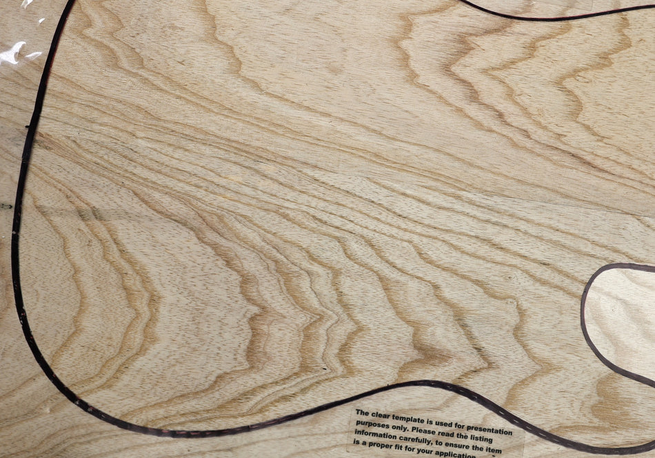 Swamp Ash body blank, unglued 2pc, 44.5mm thick (Standard) - Stock# 6-8247