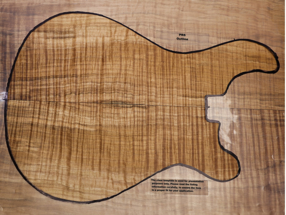 Maple Flame Archtop Guitar set 23.mm thick (GREAT FIGURE) - Stock# 6-8260