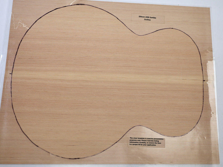 Douglas-Fir Jumbo Guitar Set 4.3.mm thick (Standard 3★) - Stock# 6-8264