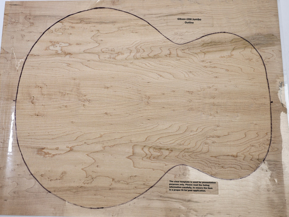Back & Side set Rock Maple, Jumbo - Stock# 6-8266