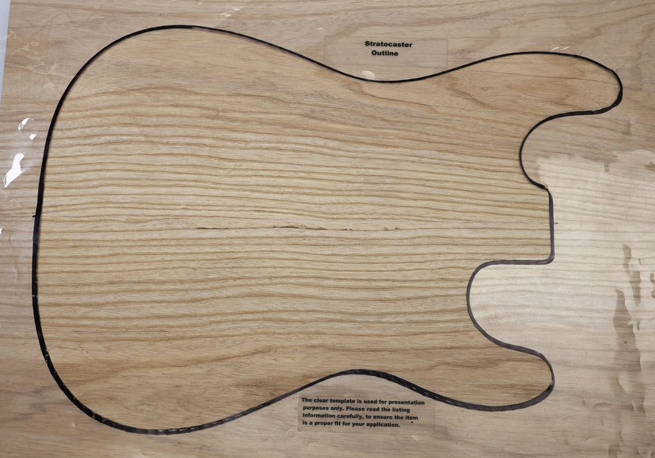 White Ash body blank, unglued 2pc 47.mm thick (+STANDARD +3★) - Stock# 6-8280