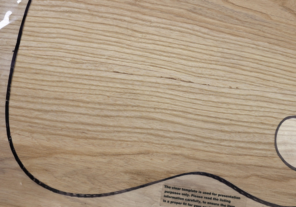 White Ash body blank, unglued 2pc 47.mm thick (+STANDARD +3★) - Stock# 6-8280