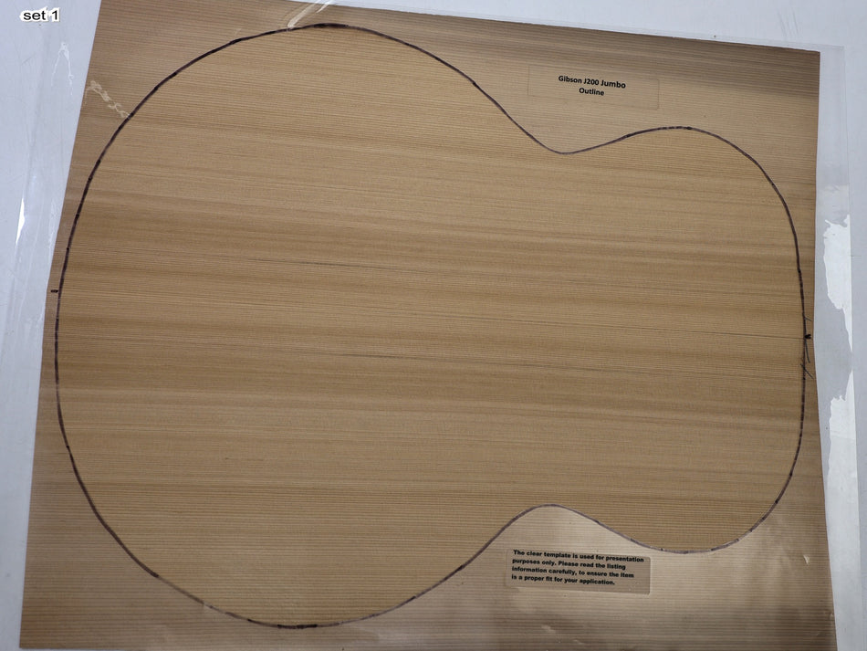 Red Cedar Jumbo, 2 Guitar Sets 4.mm thick (Standard 3★) - Stock# 6-8283