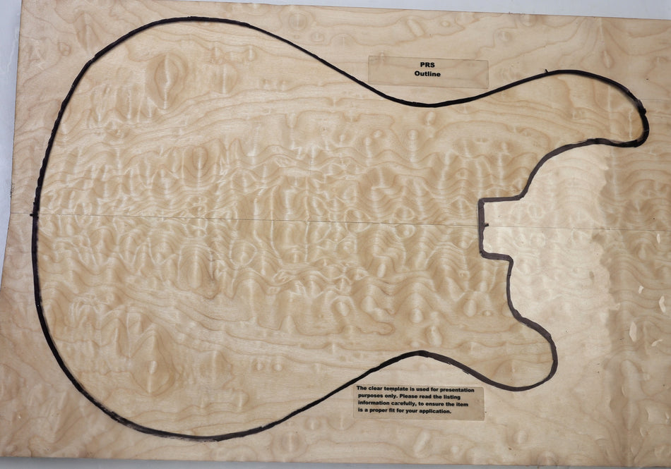 Maple Quilt Guitar set 25.mm thick - Stock# 6-8286