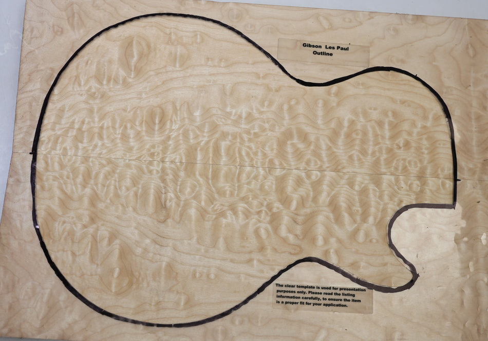 Maple Quilt Guitar set 25.mm thick - Stock# 6-8286