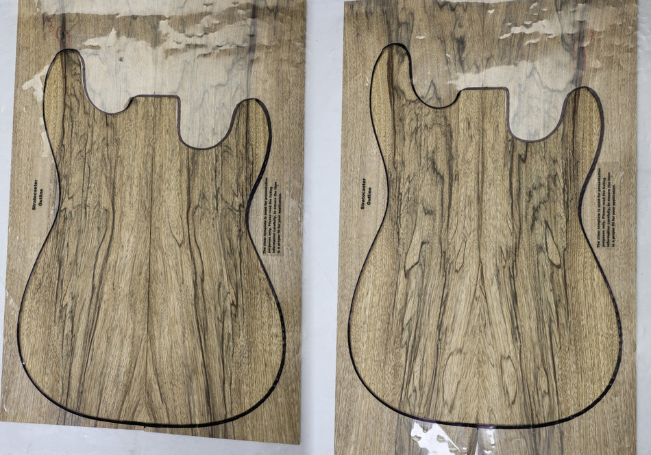 Black Limba, 2 Guitar sets 4.mm thick - Stock# 6-8293