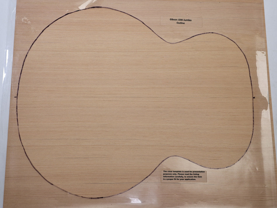 Douglas-Fir Jumbo Guitar Set, 4.4.mm thick (Professional) - Stock# 6-8294