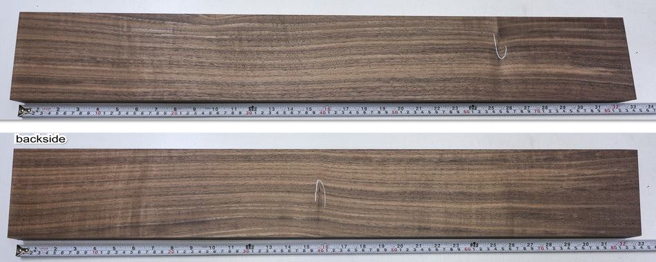 Walnut (Black) Neck Blank 27 * 117 * 820.mm (2nd) - Stock# 6-8299