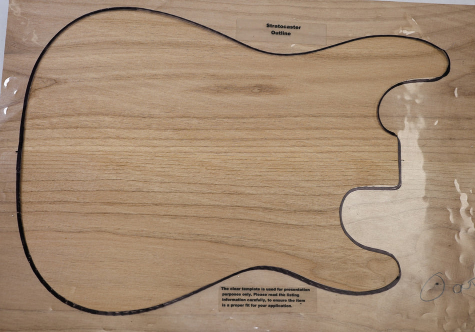 Alder body blank, unglued 2pc, 45.mm thick (HIGH GRADE) - Stock# 6-8302