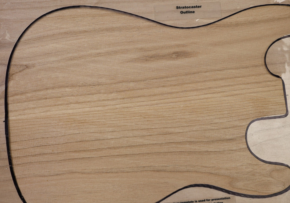 Alder body blank, unglued 2pc, 45.mm thick (HIGH GRADE) - Stock# 6-8302