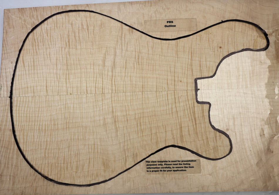 Maple Flame Guitar set 24.mm thick (HIGH FIGURE, 2nd) - Stock# 6-8307
