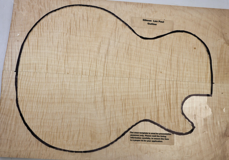 Maple Flame Guitar set 24.mm thick (HIGH FIGURE, 2nd) - Stock# 6-8307