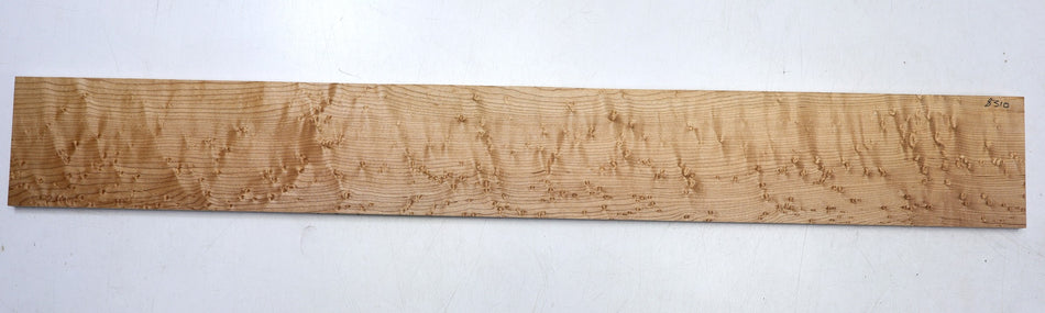 Rock Maple Birdseye Bass Fingerboard 9 * 106 * 820 mm unslotted (GREAT FIGURE) - Stock# 6-8310