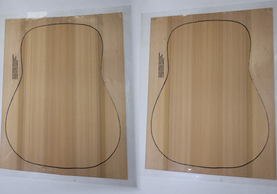 Red Cedar Dreadnought, 2 Guitar Sets 4.2.mm thick (Professional) - Stock# 6-8314