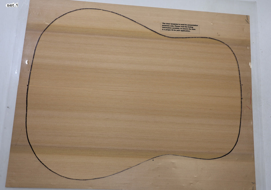 Red Cedar Dreadnought, 2 Guitar Sets 4.2.mm thick (Professional) - Stock# 6-8314