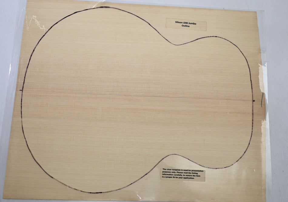 Lutz Spruce Jumbo Guitar set 4.4.mm thick (HIGH GRADE) - Stock# 6-8315