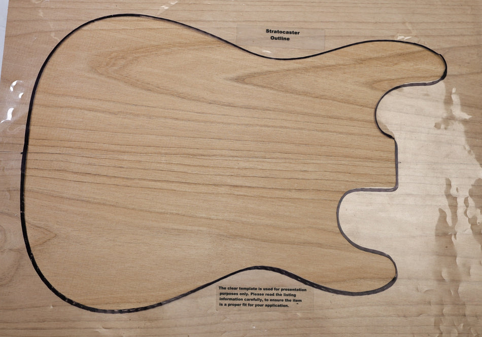 Alder body blank, unglued 2pc 46.mm thick (PREMIUM GRADE) - Stock# 6-8319