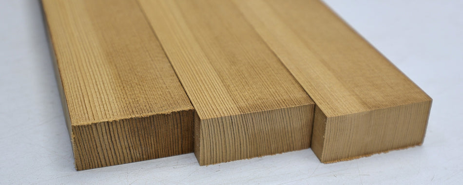 Torrefied Red Spruce Bracewood, 3 blocks 23 * 50 * 500.mm - Stock# 6-8327