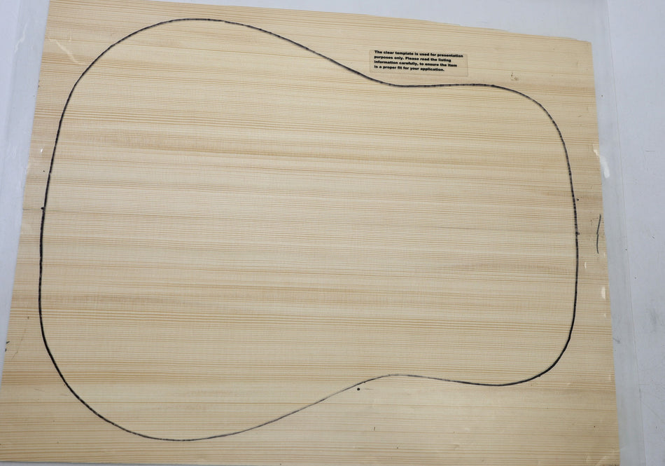 Red Spruce Dreadnought Guitar Set 4.8.mm thick (Professional) - Stock# 6-8328