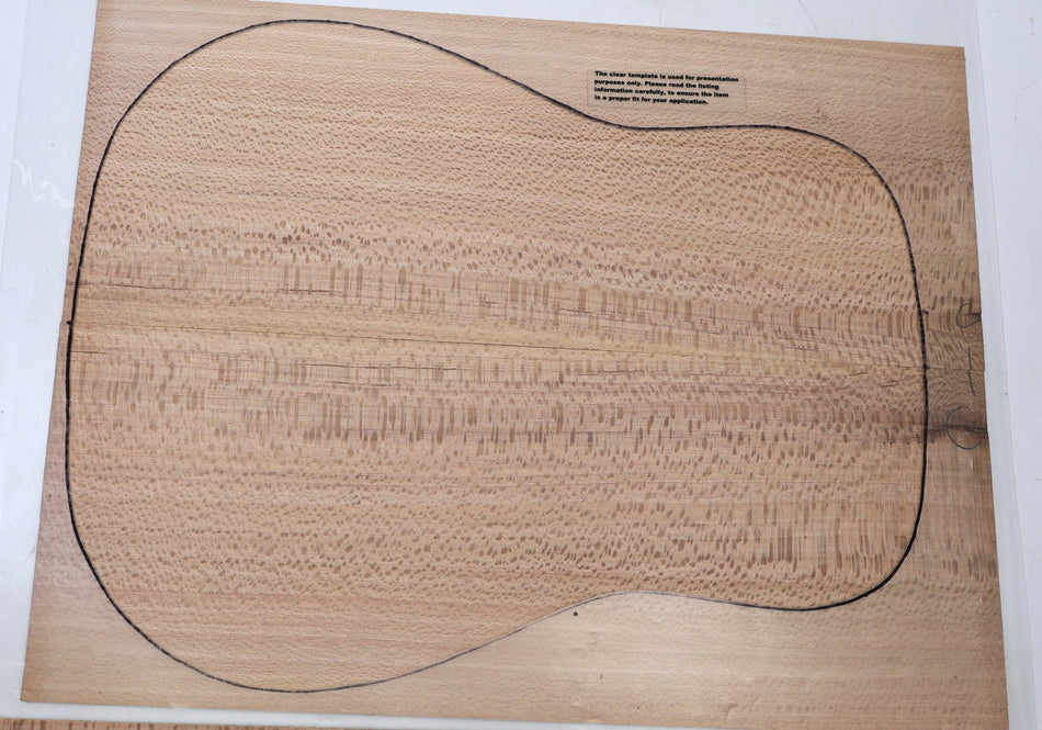 Back & Side set Southern Silky Oak, Dreadnought (HIGH FIGURE) - Stock# 6-8331
