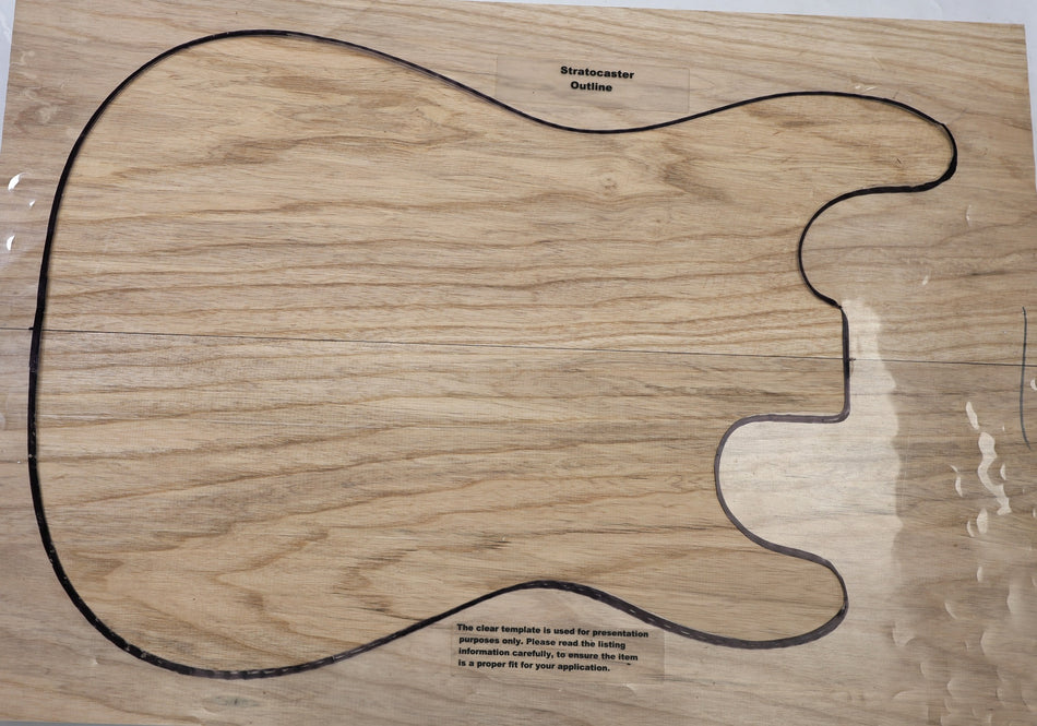 White Ash body blank, unglued 2pc 49.mm thick (+STANDARD +3★) - Stock# 6-8333