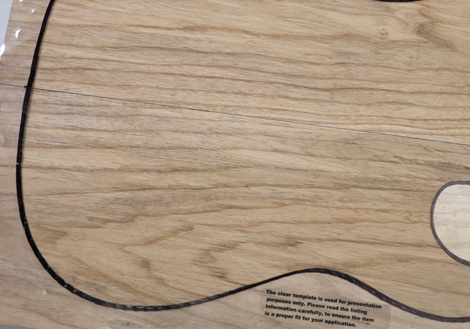 White Ash body blank, unglued 2pc 49.mm thick (+STANDARD +3★) - Stock# 6-8333