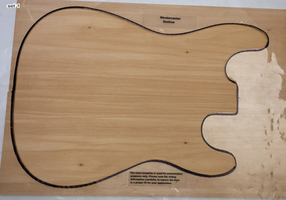 Alder, 2 matched Guitar sets 6.3.mm thick - Stock# 6-8335