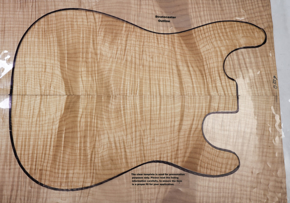 Maple Flame Guitar set 5.mm thick (HIGH FIGURE) - Stock# 6-8339