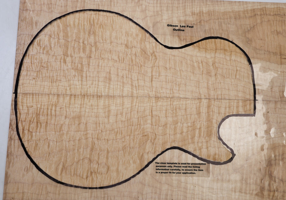 Maple Flame Guitar set 6.7.mm thick (HIGH FIGURE) - Stock# 6-8340