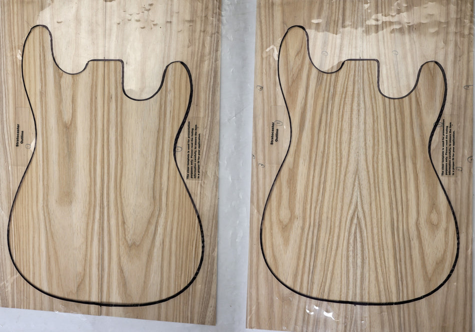 2 matched White Ash Guitar sets 6.mm thick - Stock# 6-8349