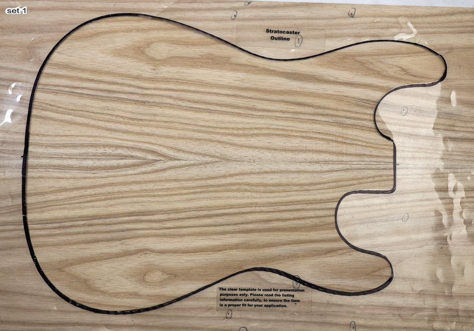 2 matched White Ash Guitar sets 6.mm thick - Stock# 6-8349