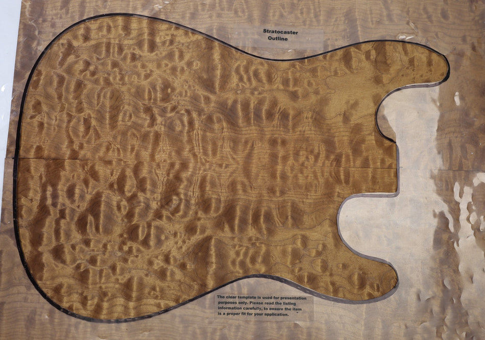 Torrefied Maple Quilt Guitar set 6.5.mm thick (+GREAT FIGURE +3★) - Stock# 6-8353