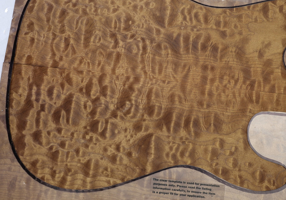 Torrefied Maple Quilt Guitar set 6.5.mm thick (+GREAT FIGURE +3★) - Stock# 6-8353