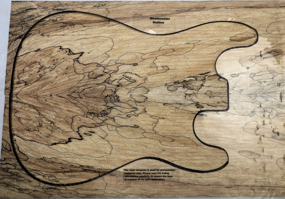 Spalted Maple Guitar set 8.mm thick (+GREAT FIGURE +3★) - Stock# 6-8361