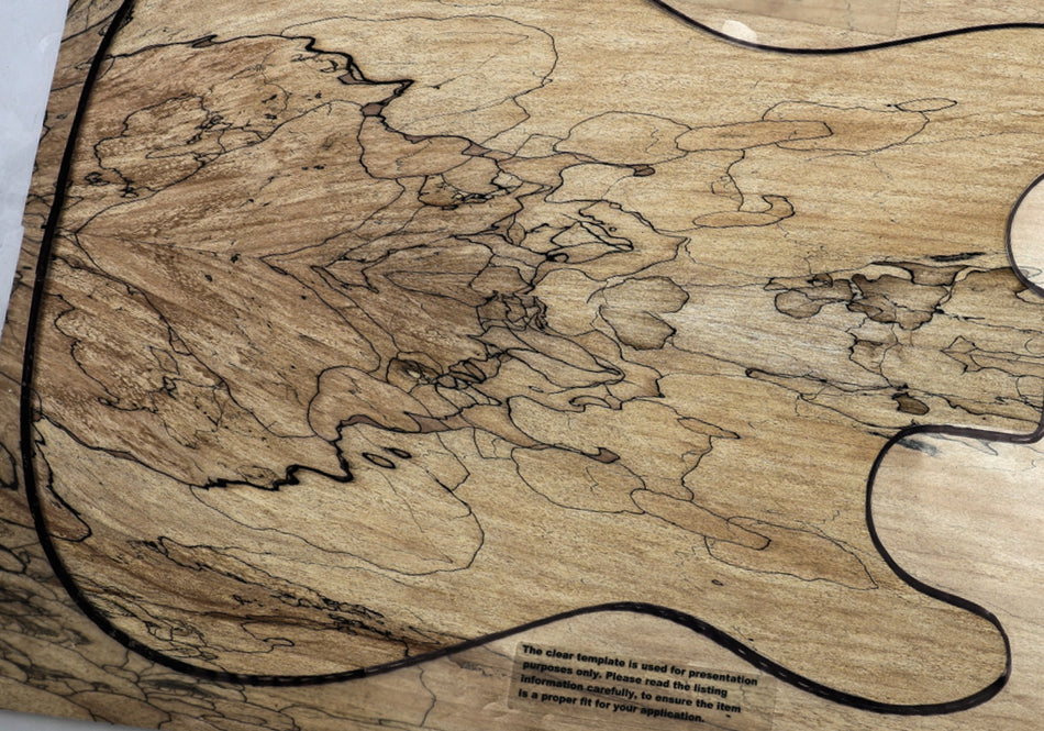 Spalted Maple Guitar set 8.mm thick (+GREAT FIGURE +3★) - Stock# 6-8361