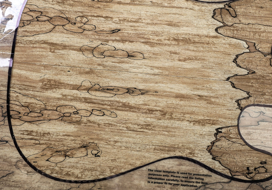 Spalted Maple Guitar set 7.3.mm thick (Great Figure) - Stock# 6-8365