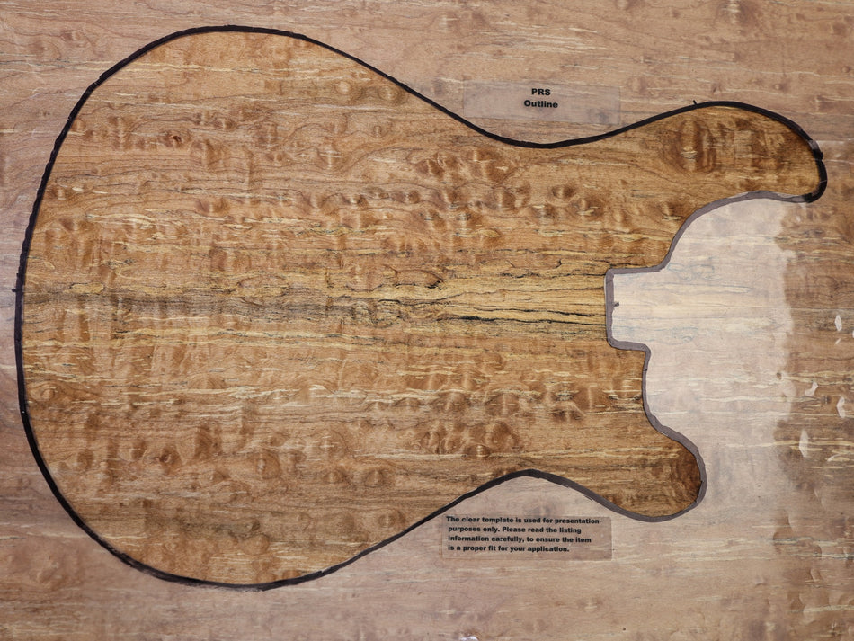 Spalted Maple Quilt Archtop Guitar set 26.mm thick - Stock# 6-8374