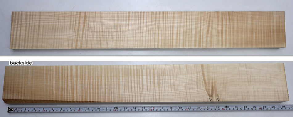 Maple Flame Neck Blank 31 * 103 * 760.mm (HIGH FIGURE) - Stock# 6-8375