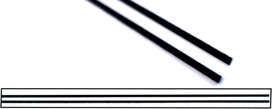 Guitar Purfling (Wood) Black, 0.5 wide x 1.5 x 850mm, 2 piece set