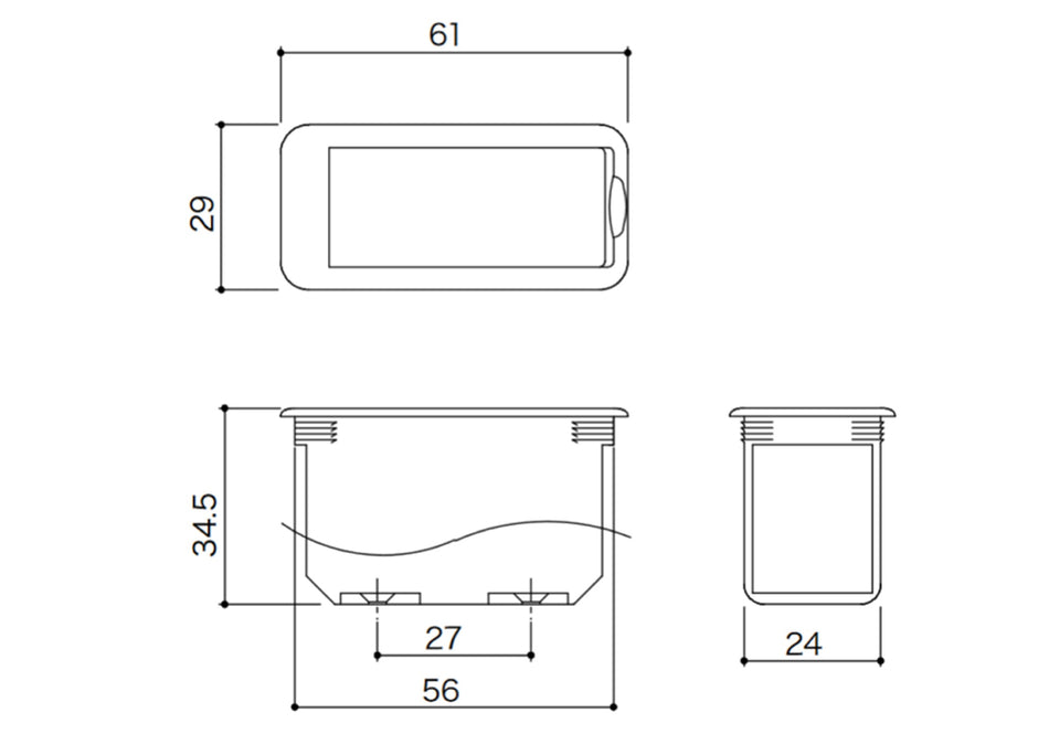 Gotoh BB-02 Inner-Mount Battery Box, for 9V battery